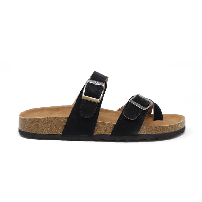 New Vegan Leather Strapped Cork Sandle