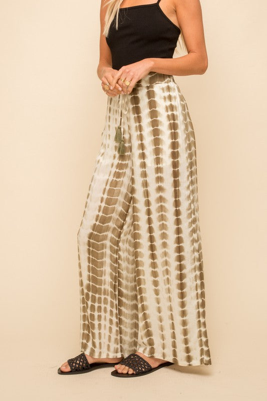 Resort Tie Dye Wide Leg Pant