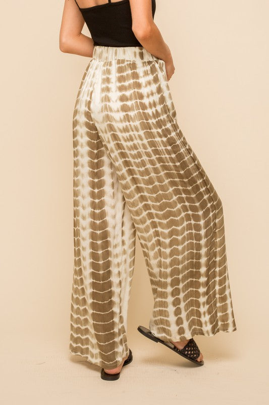 Resort Tie Dye Wide Leg Pant