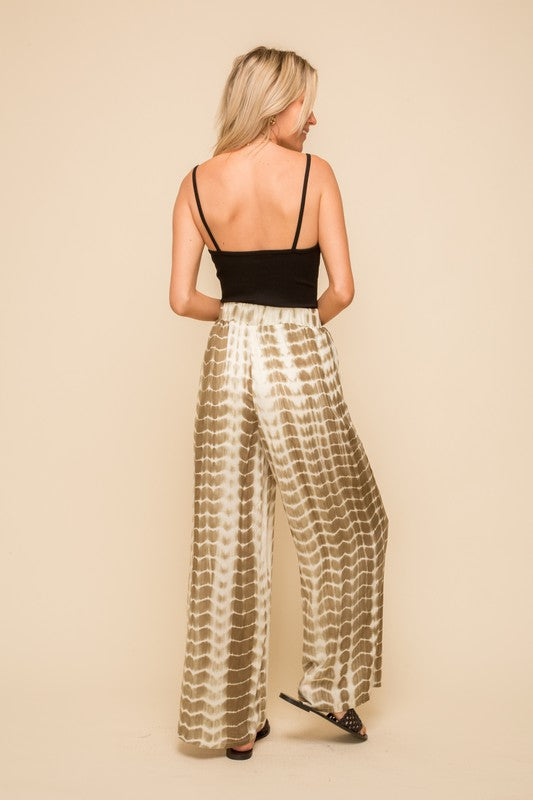 Resort Tie Dye Wide Leg Pant