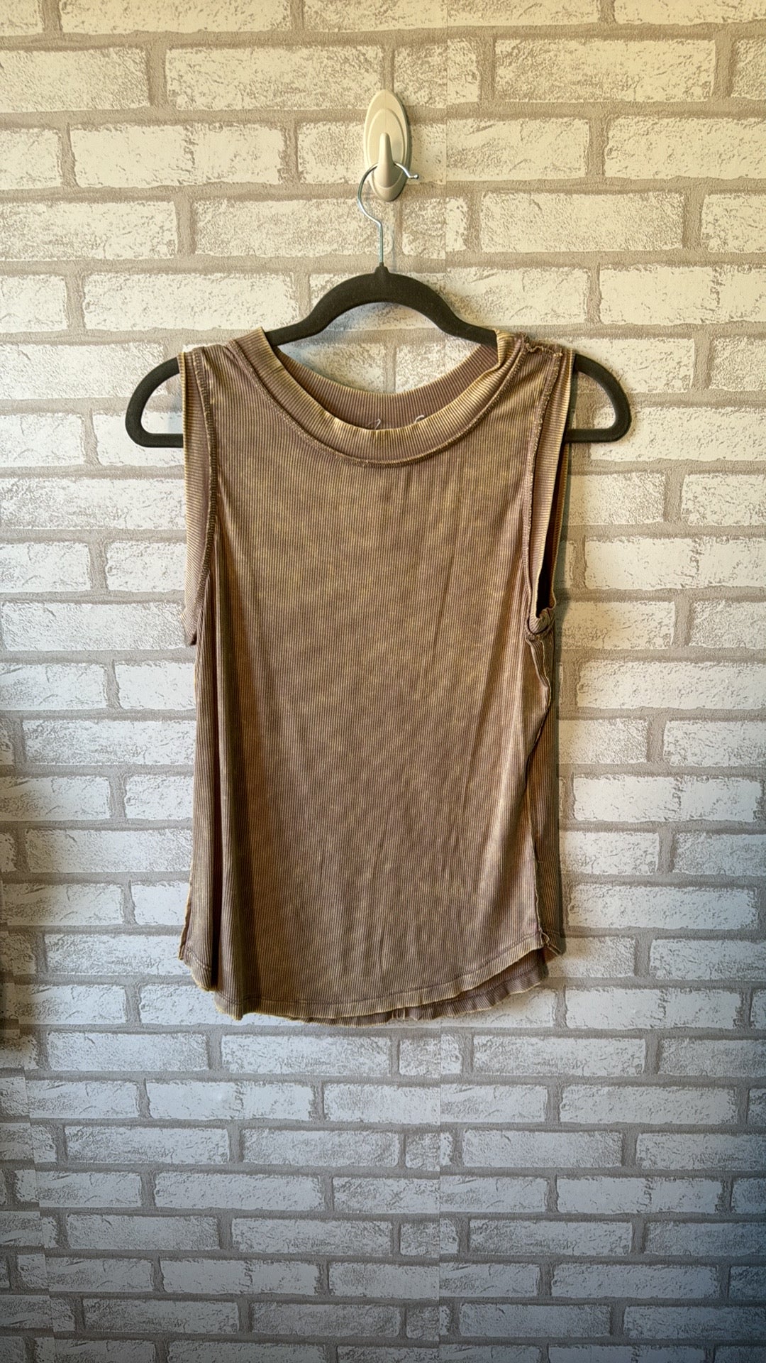 Washed Ribbed Tank Top