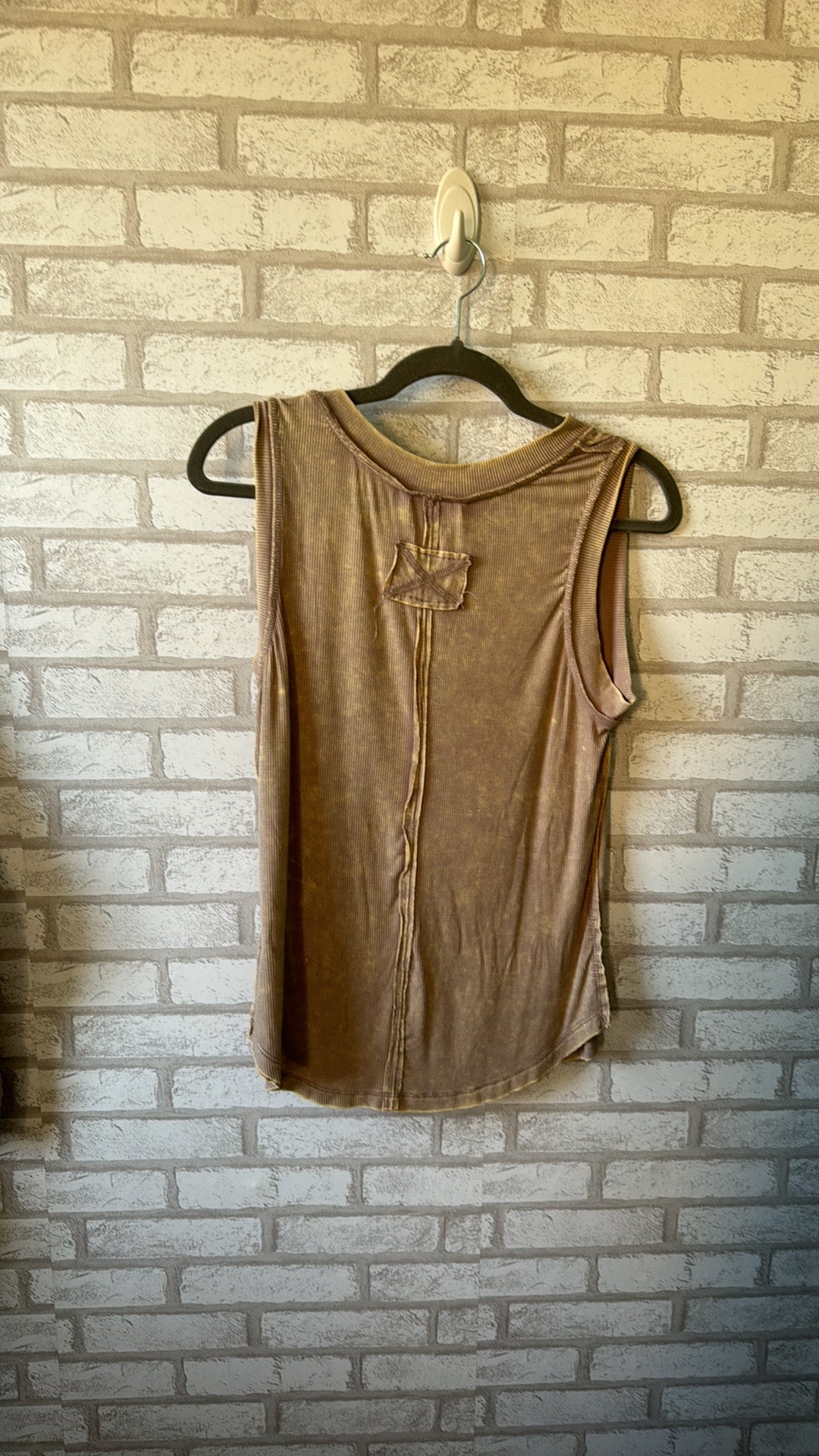 Washed Ribbed Tank Top