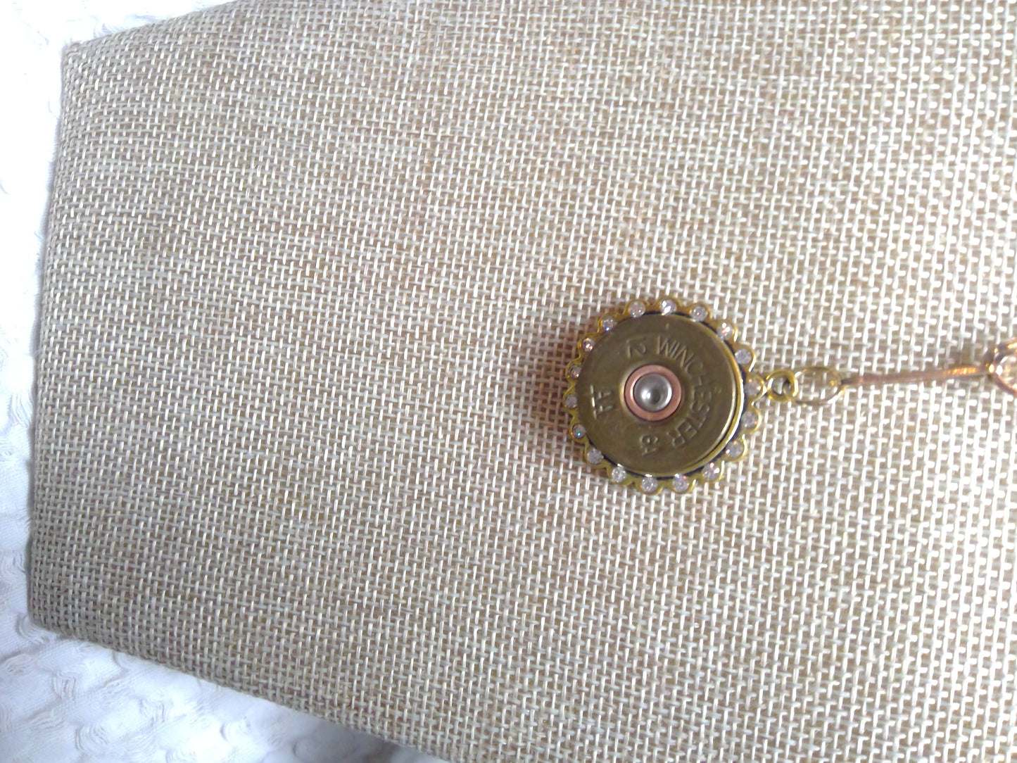 Shotgun Shell Tiered Paperclip Necklace