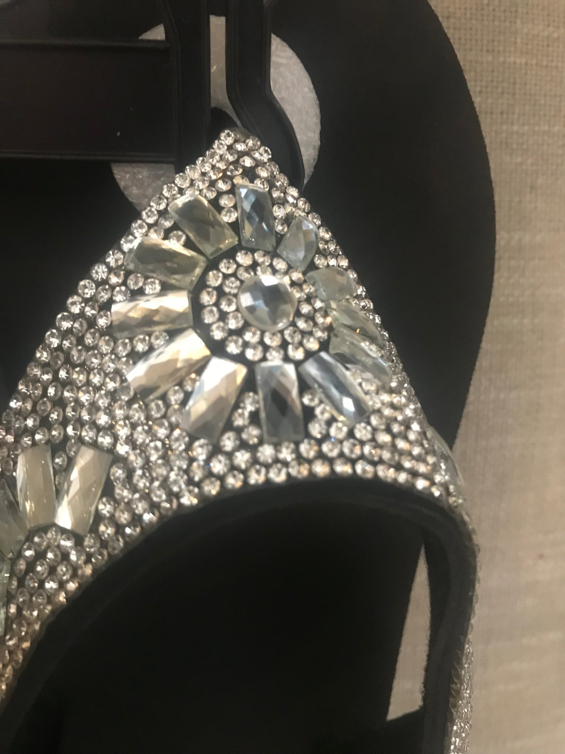 Cammie Rhinestone Bling Wedge Flip Flops - Meraki B Shop