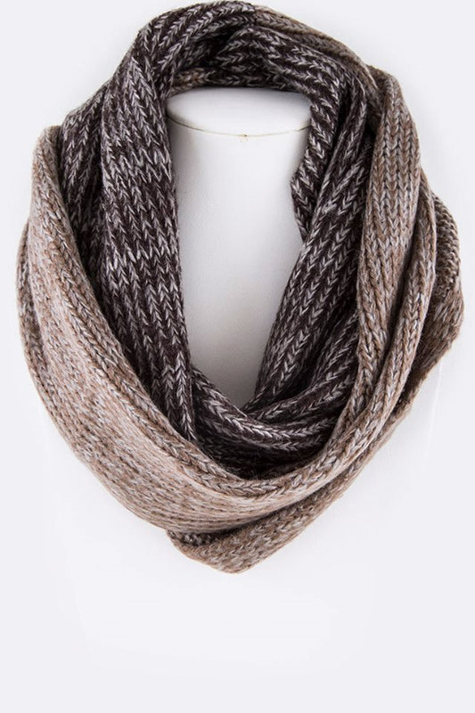 2 Toned Infinity Scarf