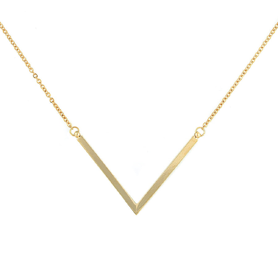 Gold Chevron Necklace - Meraki B Shop