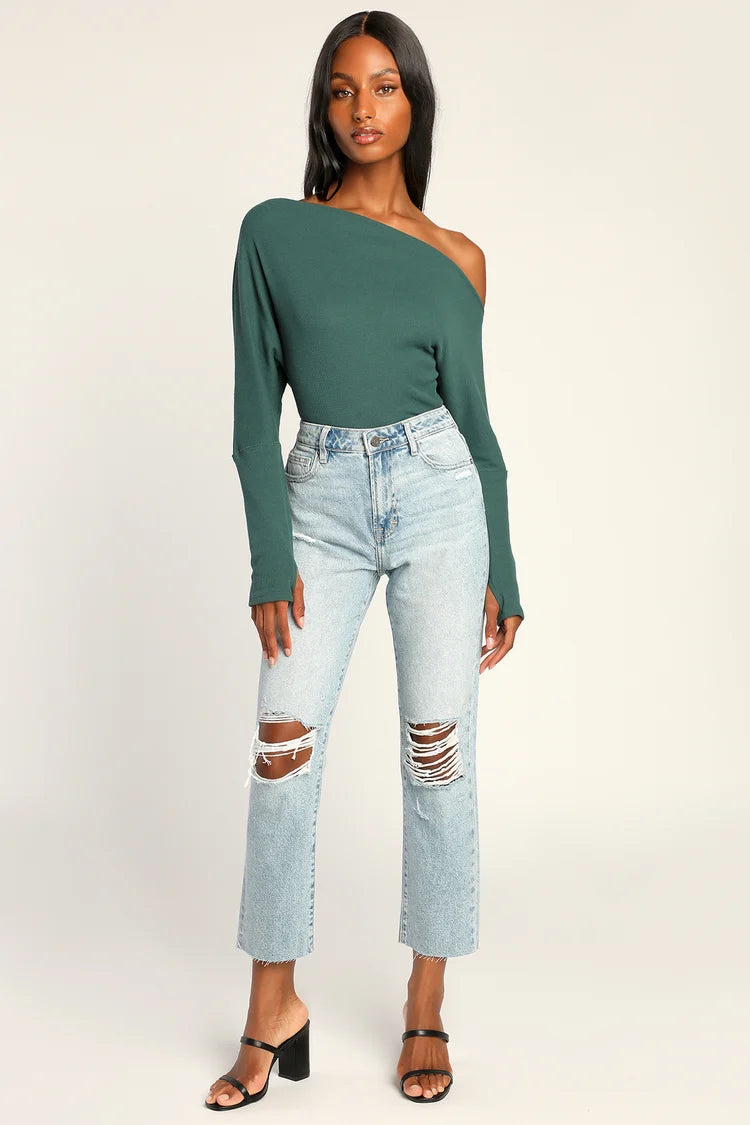 Tracy Light Wash Classic Cropped Straight Leg Jeans